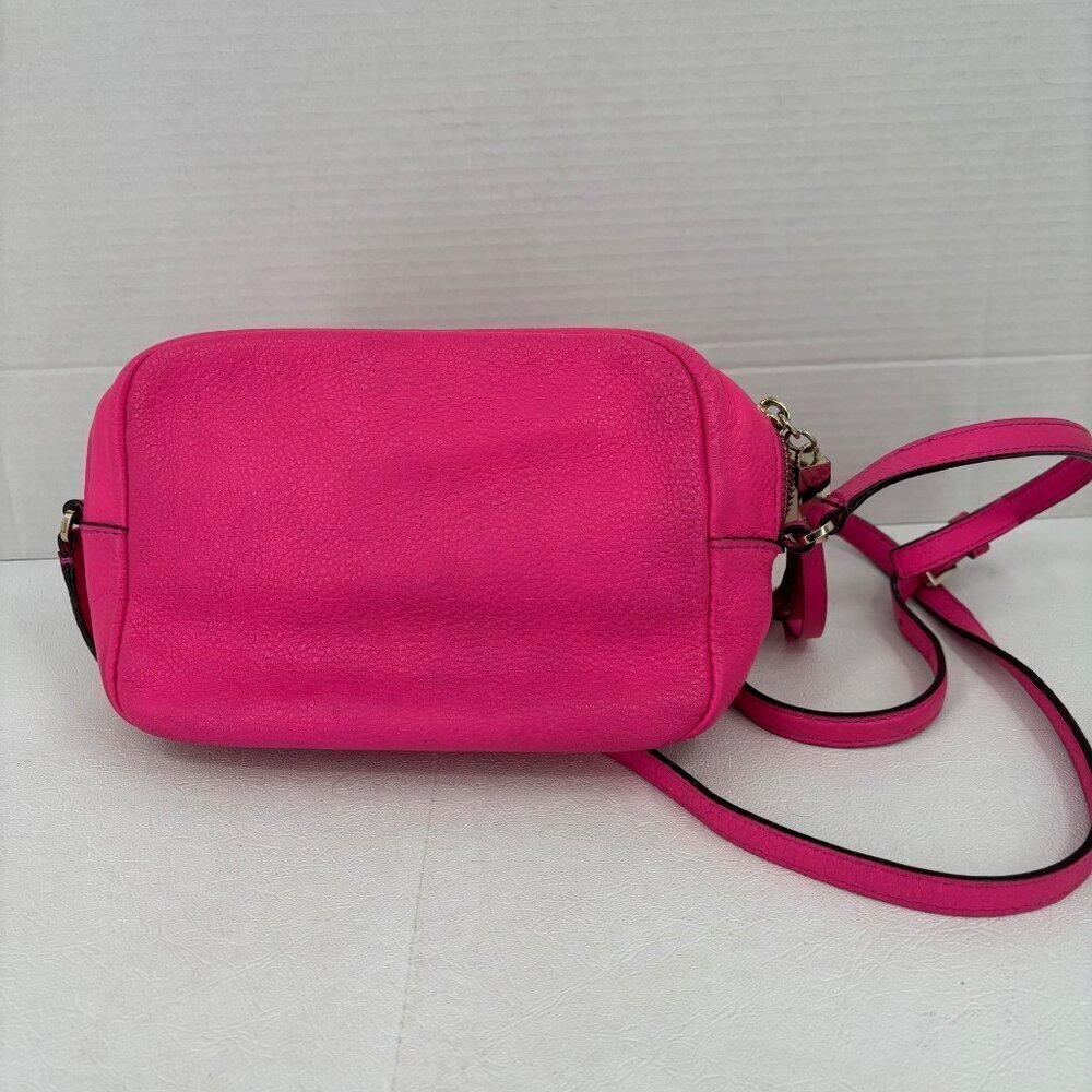 Kate Spade Mindy Crossbody Bag Pink Pebbled Leather Handbag Adjustable Strap - Picture 12 of 16